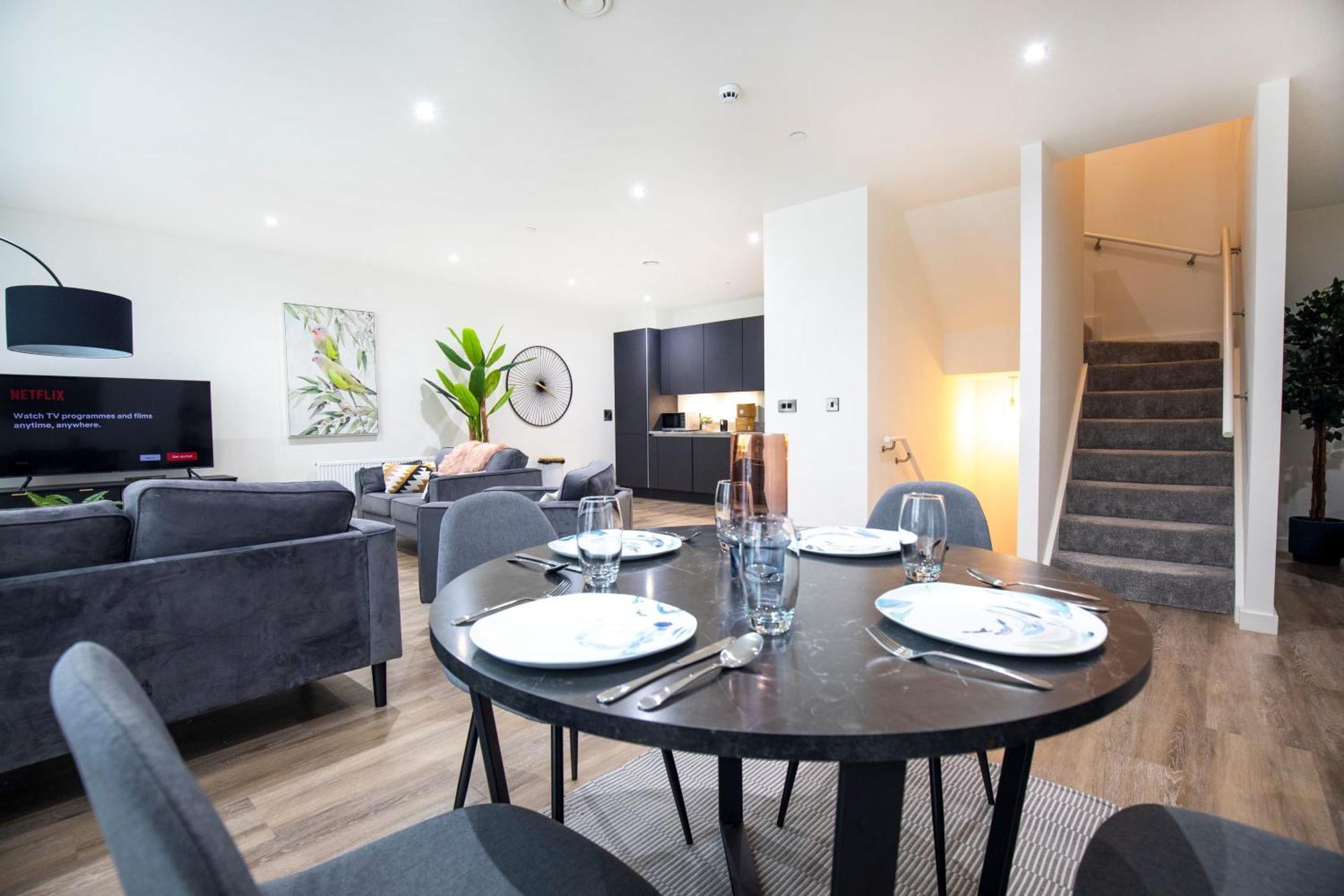 Luxury Free Parking Townhouse Villa Manchester Dış mekan fotoğraf
